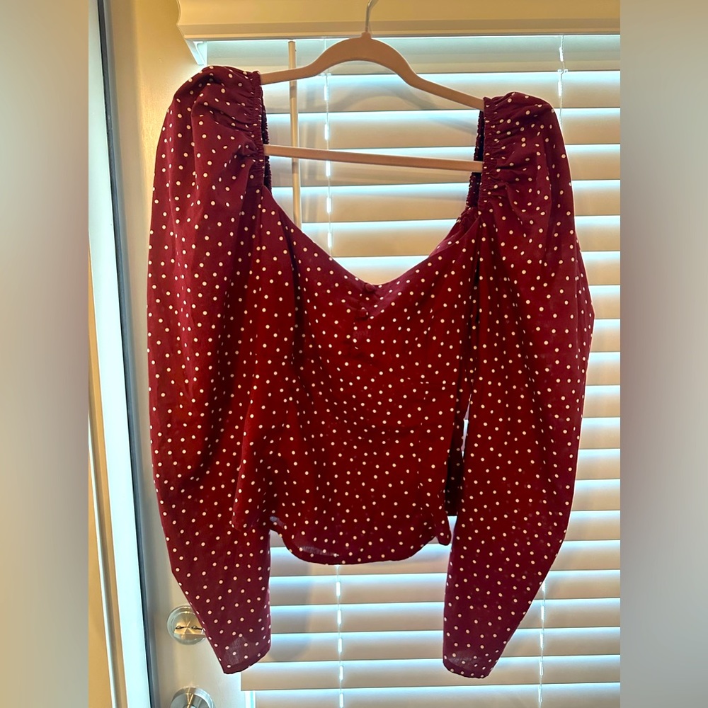 Asos design polka dots top